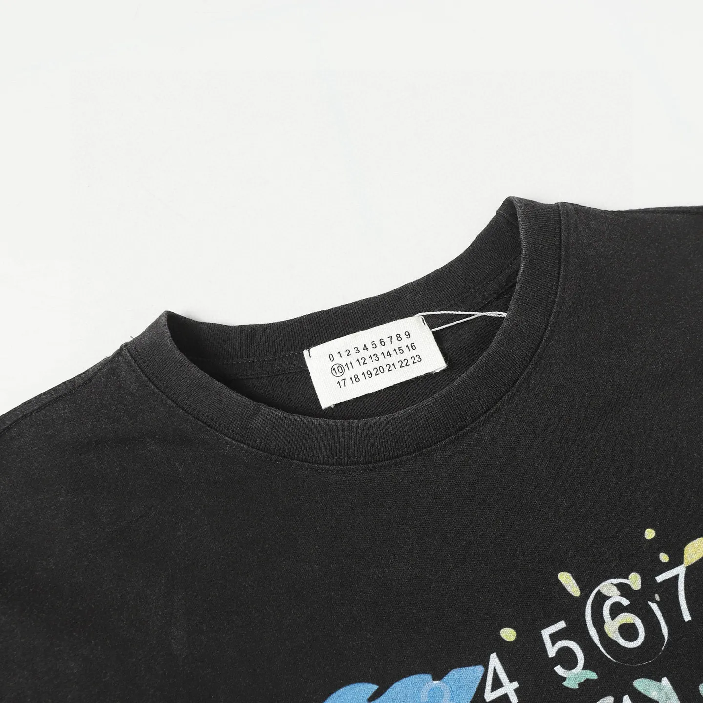mm 6/ 25ss 6 T logo ， Retro Same Style t 280 Versatile ： ，White Size：xs-l